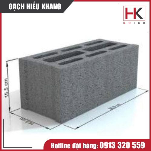 Gạch rỗng 4 viên thành vách